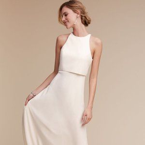 Iva Crepe Maxi Jill Stuart Wedding Dress Size 8